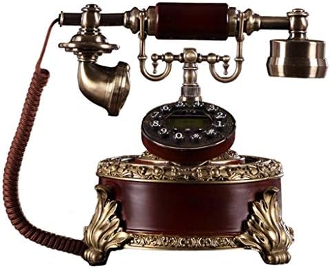 Walnuta Fiksni digitalni vintage telefonski klasični europski retro fiksni telefon prekriven visećim slušalicama za kućni