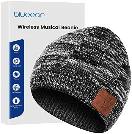 Bluear Bluetooth Beanie Hat Bluetooh 5.2 Slušalice Bežični zimski pleteni šeširi sa stereo zvučnikom i mikrofonom, pokloni