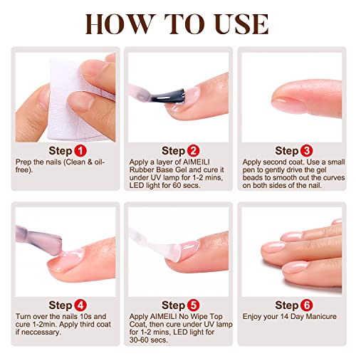 Gel baza za nokte bez gume, 4 u 1 za jačanje noktiju /pojačavanje učinka/temeljni premaz/gel lak u boji-10 ml
