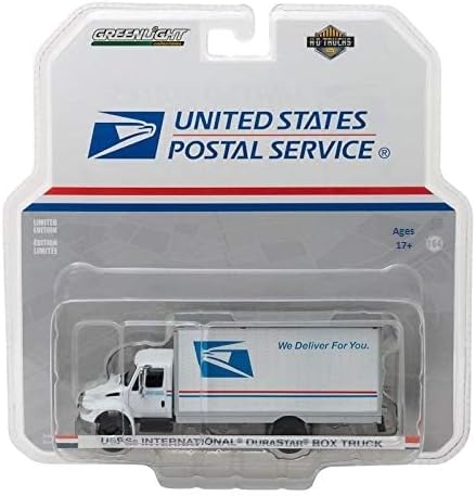 Greenlight 33090 -B 2013 International Durastar Box Van - poštanska služba 1:64 Ljestvica