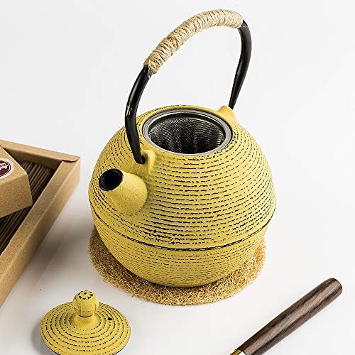 Čajnik za čaj, japanski čajnik od lijevanog željeza s infuzerom od nehrđajućeg čelika, čajnik od lijevanog željeza, izdržljivi