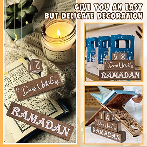 4 kom. Ramazanski kalendarski blok Advent Ramazan odbrojavanje kalendar Eid kalendar odbrojavanja Ramazan dekor stola Ramazan