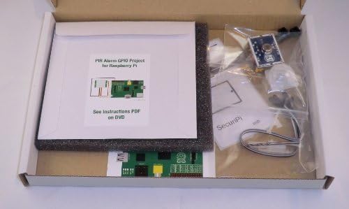 Securipi Pir Motion Alarm GPIO projektni komplet za Raspberry Pi. Uključuje Mini Pir modul, 3x IDC kabele, plastične matice