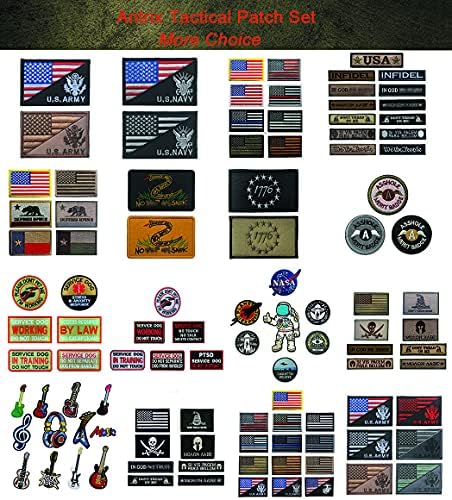 Antrix 2 PCS USA Flag/američka mornarica USN vojska taktička značka za sidrište kuka i petlje zakrpa za traperice jakna prsluk