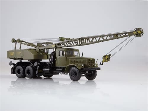 Modeli pokretanja kamiona Crane KS-4561 za KRAZ-257 Khaki 1/43 ABS tenk unaprijed izgrađeni model