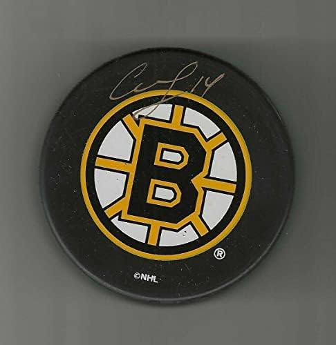 Sergej Samsonov potpisao je suvenirnu loptu Boston Bruins - NHL lopte s autogramima