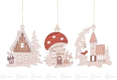 Rudolphs Schatzkiste Dekoracija stabala Osvjeta zimskih kuća Visina od cca. 7,4 cm rude planine ukras božićnog drvca