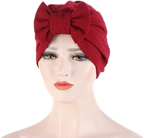 Kape za glavu za žene Beanies Žene Muslimanske turban hatbow kosa za kosu poklopac glave omota omotača omot sec prvenstva