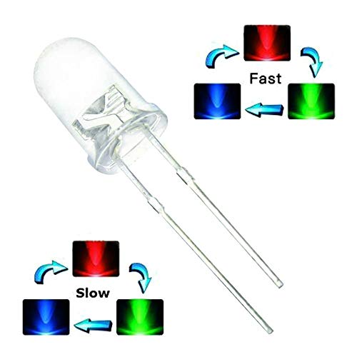 Polako/ brzo mijenjanje boje trepćuće vode prozirno okruglo 9 višebojna trepćuća LED dioda koja emitira svjetlost