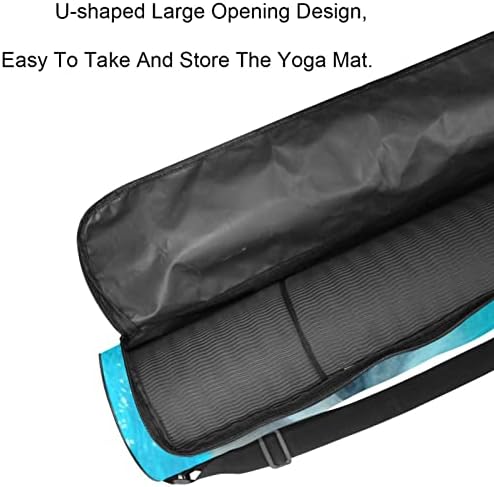 Podvodne vrećice s joga mat za dupin s punim zipom joga nosač torbe za žene muškarce, nosač joge prostirke s podesivim remenom