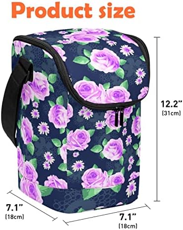 Ruža tratinčica cvjetno ružičasta velika kanta za ručak višekratna kutija za ručak lagana torba za ručak kompaktne kutije