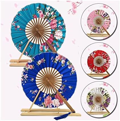 Lelamp ručni ventilator japanski sakura cvijet bambusovi ventilator prijenosni sklopivi ručni ventilator okrugli krug dekor