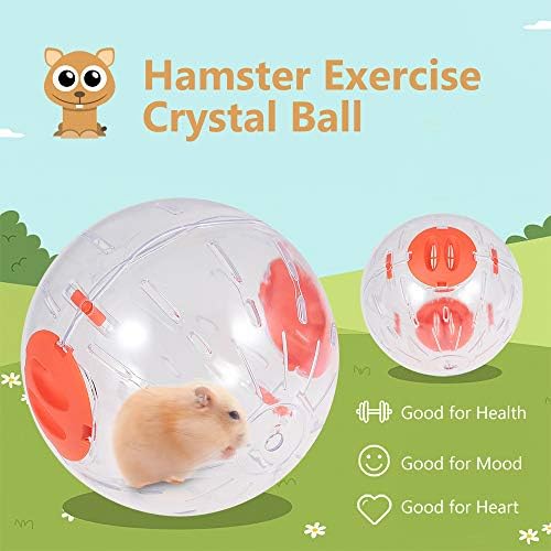 Hamster lopta bistra plastična sportska lopta za trčanje hrčka kuglica s postoljem malog ljubimca glodavaca miševa miševa