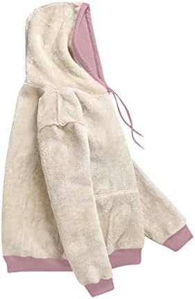 Ticcoy Solid Color Dugi rukavi Top opušteni kapuljača s džepom, najbolje puloverske dukseve za žene