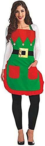 Pregača za božićnu elf tkaninu - standardna veličina odraslih, 1 pc
