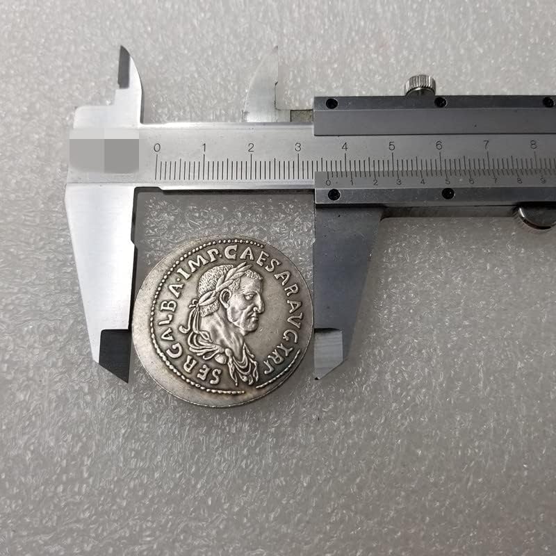 Antikni zanati rimski novčić bakreni srebrni srebro srebrni krug 3433