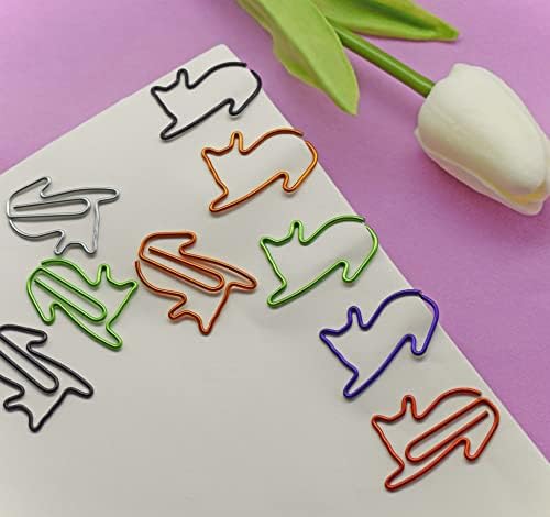 Hiqin Slatki papirni isječci u raznim bojama, isječci za papir u obliku mačke, zabavni Office Opssing Pokloni za žene učitelje