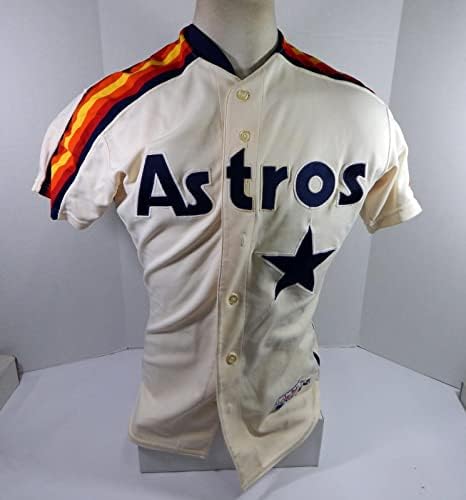 1989. Houston Astros Eric Anthony 23 Igra je koristila krem ​​Jersey 42 DP35495 - Igra korištena MLB dresova
