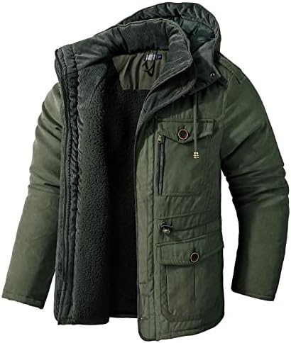 ADSSDQ MENS Down Jacket, Trendy Odmor Coats muški zima dugih rukava plus veličina fit vjetroamposna jakna Zipfront solid19