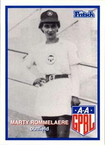 1996. AAGPBL serija 2 Baseball 310 Marty Rommelaere Kenosha Comets RC Rookie Službeni All-American Girls Professional Baseball