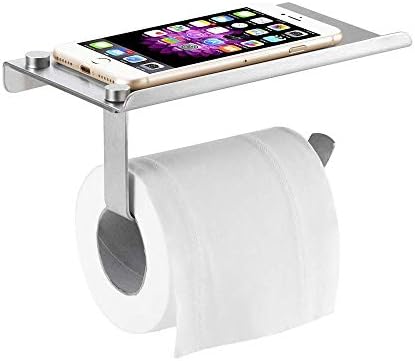 Science Churchase montirani toaletni papir i držač pametnih telefona od nehrđajućeg čelika - Uključuje vijke za ugradnju