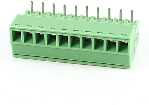 AEXIT GREEN 10PIN Audio i video pribor 3,5 mm razmak PCB vijak Terminal Blok 300V konektora i adapteri 8A AWG22-16