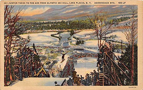 Jezero Placid, New York razgledna razglednica
