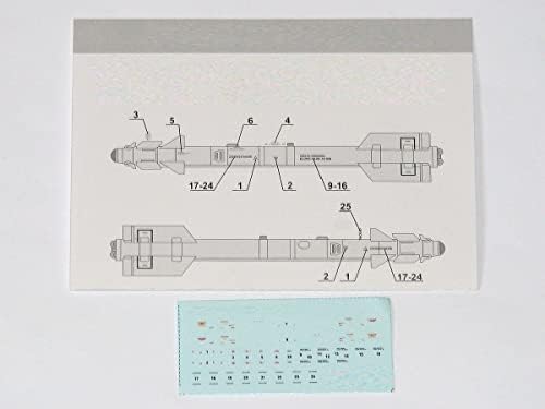 FOXBOT naljepnice 72-050-1/72 Sovjetska raketa R-73 i 7/8 bodova digitalnih SU-27 šablona