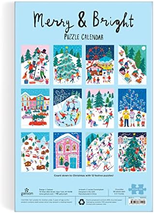 Kalendar slagalica Michaela Storringsa 12 dana božićnog Adventa, koji uključuje 12 zagonetki od 80 dijelova, i Louise Cunningham