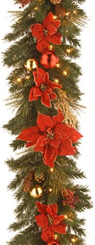 Nacionalna kompanija drveća unaprijed osvijetljena umjetna božićna dekorativna kolekcija | Potabano miješanim ukrasima i