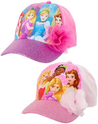 Disney Girls '2 Pack princess bejzbol šešir: Minnie Mouse, Encanto Mirabel, princeza, Fancy Nancy, Vampirina