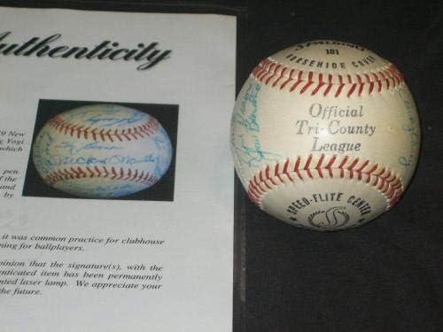 Yankeesovi tim 1959. potpisali su autogramirani bejzbol Ford, Berra Slaughter PSA/DNK - Autografirani bejzbol
