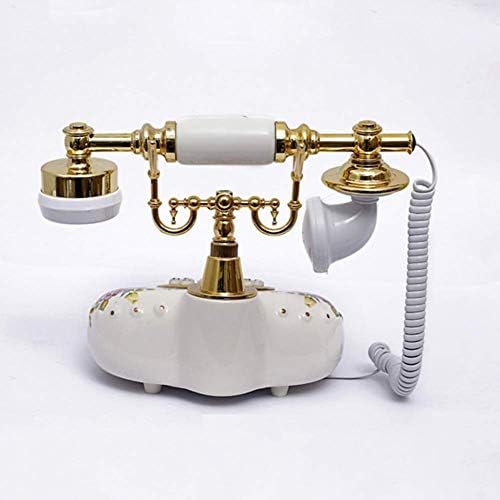 Xjjzs rotacijski biranje telefona retro staromodni fiksni telefoni s klasičnim metalnim zvonom, kabelirani telefon za dom