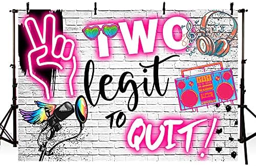 Mehofond dva zakonita za odustajanje od djevojke 2. rođendana Pozadina hip hop zabave ružičasta grafita zidna fotografija
