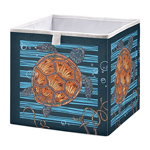 Kutija za pohranu kockica morske kornjače sklopive kocke za pohranu vodootporna košara za igračke za kocke organizator kutije