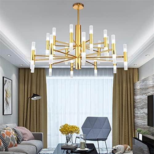 WYFDP Jednostavni umjetnički dizajn lustera Ovješeni privjesak Svjetla Osvjetljenje Doma zlato crno ukrašavanje dnevne sobe