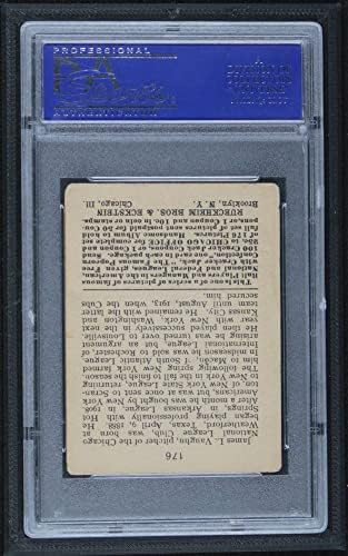 1915. Cracker Jack 176 Hippo Vaughn Chicago Cubs PSA PSA 4,00 CUBS