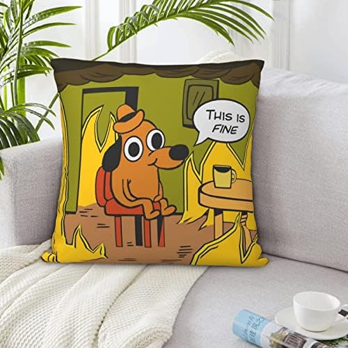 Wuozoi Ovo je fini pas smiješni jastuk poklopac 18x18 Ugodni kvadratni jastučni kauč dekorativni jastuk za jastuk za kauč