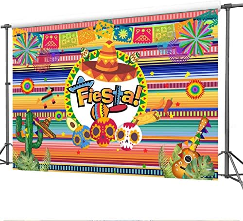 S meksičkim fiesta pozadina pruga Cinco de mayo karneval šarene zastave gitarska lubanja muertos zasunci zaliha zabave zabave