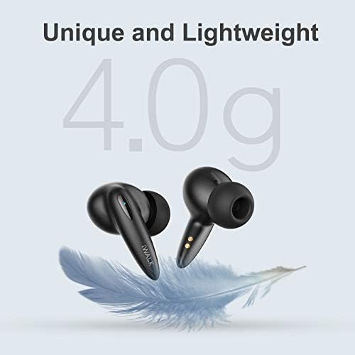 IWALK AMOURDUO PLUSWIRELE EARBUDS kompatibilan s iPhoneom, Bluetooth ušne ušice s futrolom za punjenje 10 mm Drivers Deep