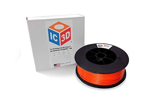 IC3D Natural 2,85 mm PLA 3D filament pisača - 2,5 kg kalem - Dimenzionalna točnost +/- 0,05 mm - Profesionalna razina 3D