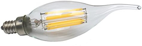 Vintage Edison žarulja 935-6-inčna LED žarulja sa žarnom niti, baza u obliku repa plamena 912, prozirna Topla bijela 2700