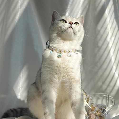 Mačka ogrlica ukras ljubimac slatka Bib mačka Podesiva ogrlica nakit od perli