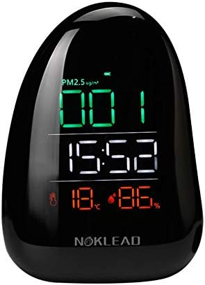 MOVESKI A8 Monitor kvalitete zraka PM2.5 Temperatura RH mjerača vlažnosti ugrađena 1000mAh -Black