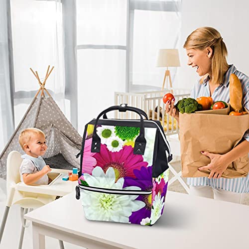 Šareni cvjetni peleni torbe torbe mame ruksak veliki kapacitet pelena vrećica za njegu za njegu bebe
