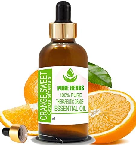 Čisto bilje narančasto, slatko čisto i prirodno terapeautičko esencijalno ulje s kapljicama 100 ml