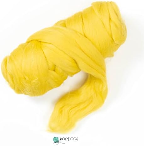 Kondoos obojena prirodna vuna, 8 oz. Najbolja vuna za isjecanje igala, mokro piling, ručno izradu i predenje.