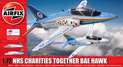 Airfix Bae Hawk NHS dobrotvorne organizacije zajedno 1:72 Vojni Jet Plastic Model Kit A73100
