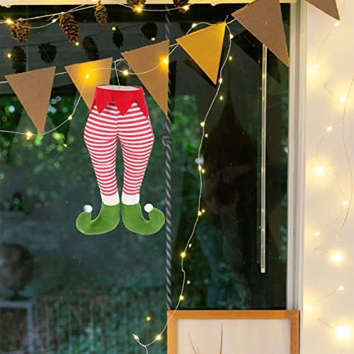BUTYARD Božićni ukrasi Elf Noge Božićna punjena noga Xmas pamuk božićni vilenjak punjene noge napunjene noge zaglavljene