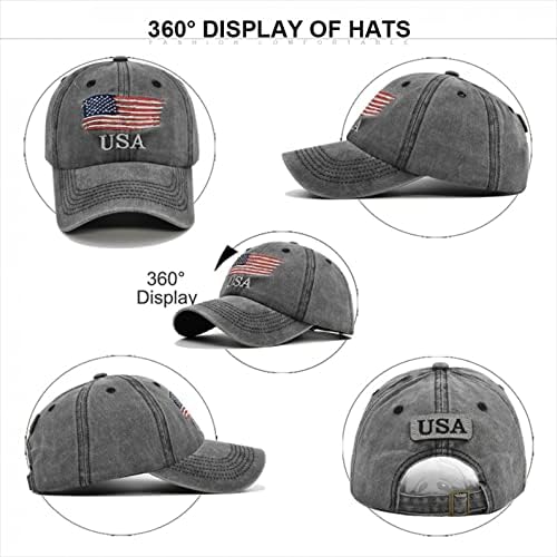 Američka zastava Vintage nevolje bejzbol kapice unisex tata hat polo u stilu nisko profil, podesiv kapu za neovisnost